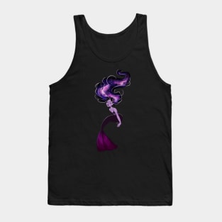 Purple Galaxy Mermaid Tank Top